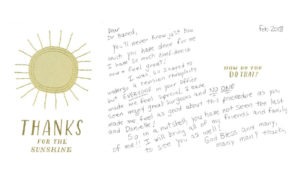 Thank you card #2 for dr. Anthony bared, rhinoplasty specialist